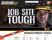 Tablet Screenshot of johnsonlevel.com